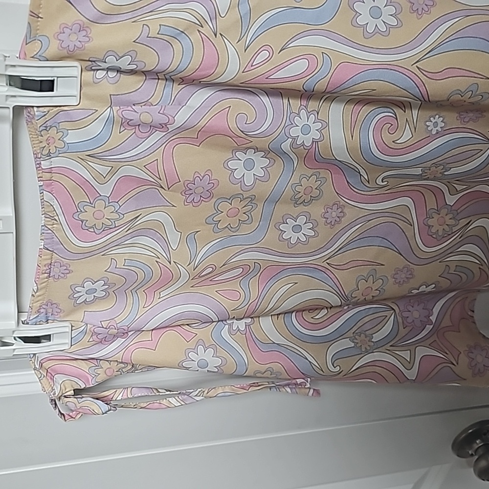 Princess Polly Retro Swirl Wrap Mini Skirt in Women's Size 6 EUC - Picture 7 of 7